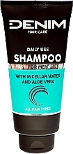 Fragrances, Perfumes, Cosmetics Micellar Water & Aloe Vera Shampoo - Denim Shampoo With Micellar Water And Aloe Vera