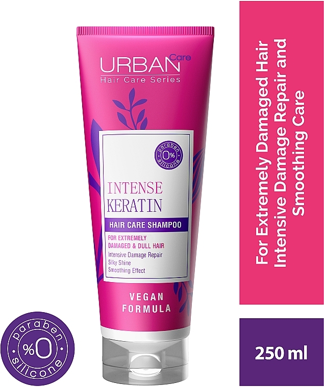 Intensive Keratin Shampoo - Urban Care Intense & Keratin Shampoo — photo N2