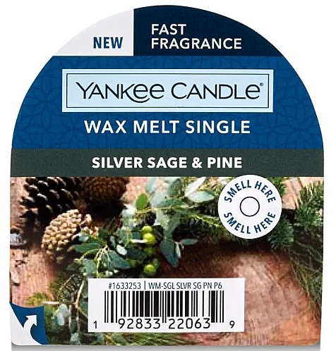 Scented Wax - Yankee Candle Silver Sage & Pines Wax Melts — photo N9