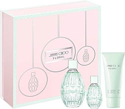 Fragrances, Perfumes, Cosmetics Jimmy Choo Floral - Set (edt/90ml + b/lot/100ml + edt/7.5ml) 