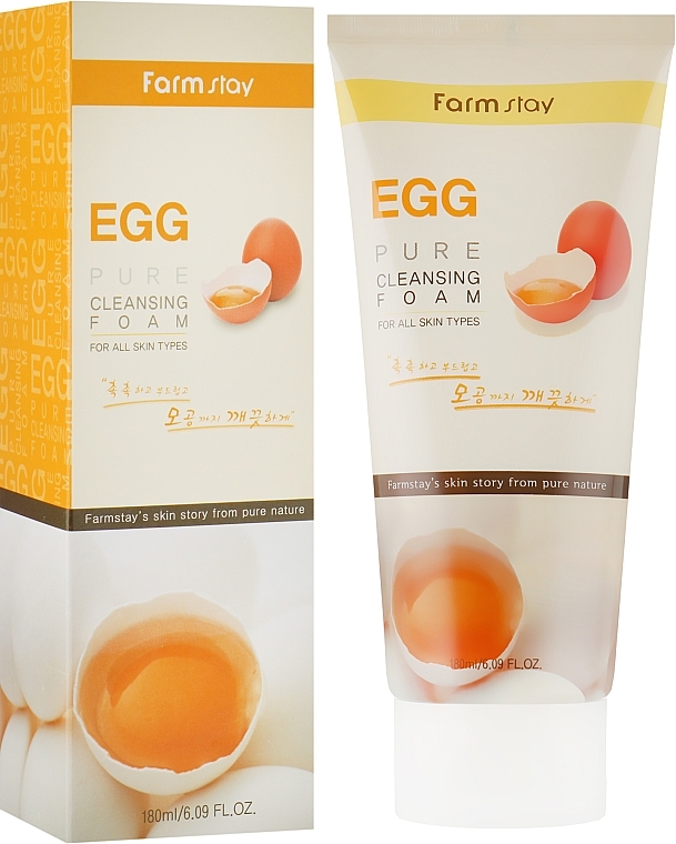 Egg Cleansing Foam - FarmStay Pure Cleansing Foam Egg — photo N1