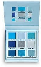 Eyeshdow Palette - Makeup Obsession Ocean Blues Eyeshadow Palette — photo N4