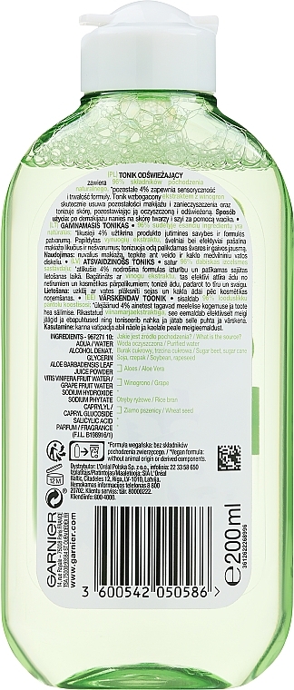 Refreshing Tonic for Normal & Combination Skin - Garnier Skin Naturals Main Care — photo N3