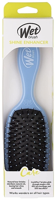 Shine Enhancer Hair Brush - Wet Brush Shine Enhancer Paddle Brush Sky — photo N3