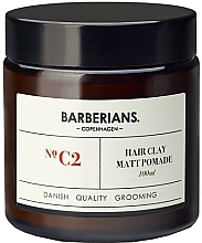 Fragrances, Perfumes, Cosmetics Clay Hair Pomade - Barberians. Copenhagen №C2 Hair Clay Matt Pomade