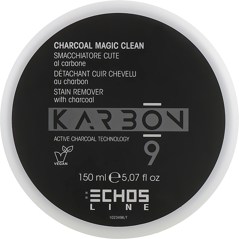 活性炭配合のスカルプカラーリムーバークリーム - Echosline Karbon 9 Charcoal Magic Clean — photo N1