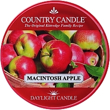 Fragrances, Perfumes, Cosmetics Tealight "Macintosh Apple" - Country Candle Macintosh Apple Daylight