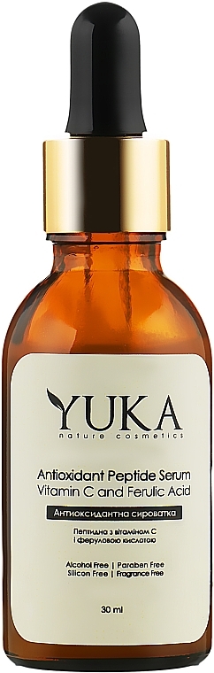 Antioxidant Serum with Vitamin C & Ferulic Acid - Yuka Antioxidant Peptide Serum — photo N1