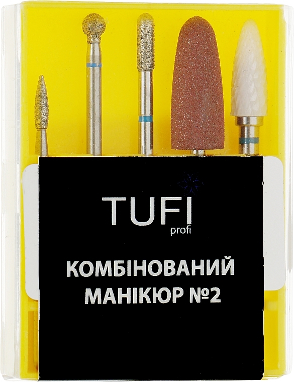 Nail Brill Bit Set #2 - Tufi Profi — photo N1