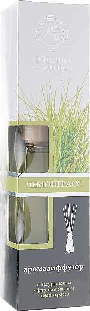 Lemongrass Reed Diffuser - Aromatika — photo N1