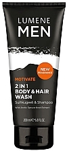 Fragrances, Perfumes, Cosmetics 2-in-1 Shampoo & Shower Gel - Lumene Men Motivate 2 in 1 Body And Hair Wash