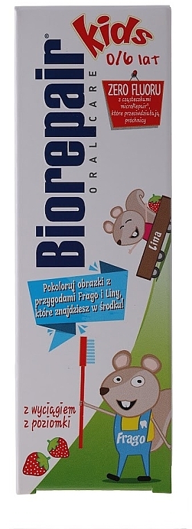 Kids Toothpaste "Funny Mouse" - BioRepair Junior Topo Gigio Cartoon — photo N2