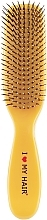 Fragrances, Perfumes, Cosmetics Kids Hair Brush "Spider", 9 rows, glossy, yellow - I Love My Hair