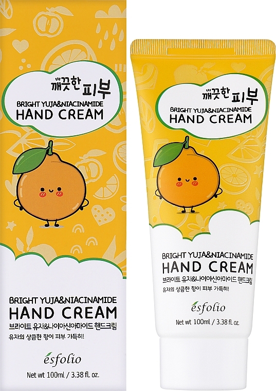 Hand Cream with Yuzu Extract & Niacinamide - Esfolio Pure Skin Hand Cream — photo N2