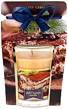 Fragrances, Perfumes, Cosmetics Decorative Candle, 7.4x8.3 cm, in glass - Artman Cookies Tiramisu