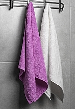Face Towel Set 'Twins', white and lilac - MAKEUP Face Towel Set Pink + White — photo N3