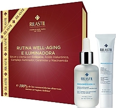 Fragrances, Perfumes, Cosmetics キット - Rilastil Progression(+) Rutina Well-Aging E Iluminadora (serum/30ml + cream/40ml)