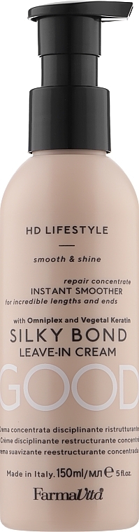 Reconstructing Silky Hair Cream - Farmavita HD Life Style Silky Bond Leave-In Cream — photo N1