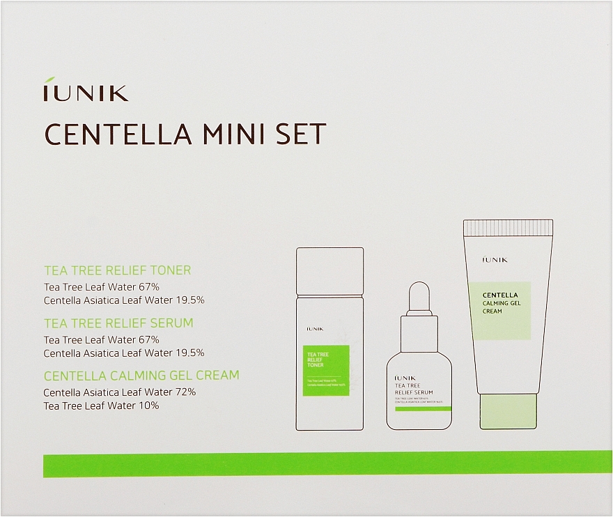 Mini Size Set - iUNIK Centella Mini Set (toner/25 ml + ser/15ml + cr/15ml) — photo N4