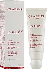 Moisturizing Protective Face Fluid - Clarins Uv Plus [5p] Multi-protection Moisturizing Screen SPF 50-PA+++ — photo N6