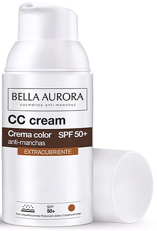 Depigmenting CC Cream - Bella Aurora CC Cream Extra Covering SPF50+ — photo N1