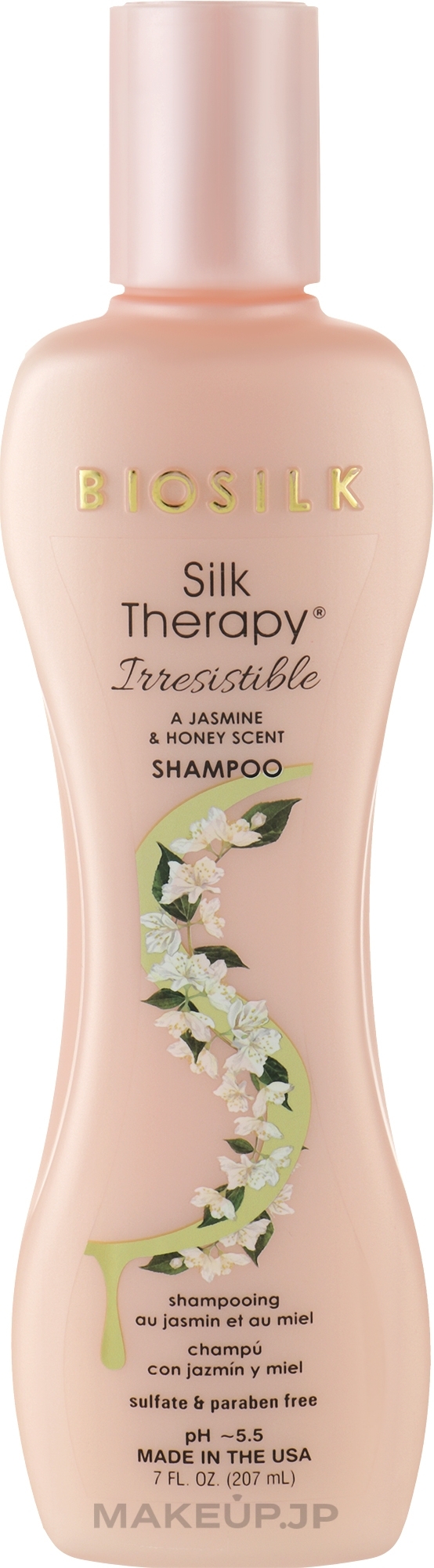Shampoo with Jasmine & Honey Scent - Biosilk Silk Therapy Irresistible Shampoo — photo 207 ml