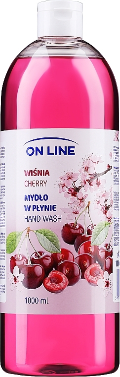 Liquid Hand Soap 'Cherry', without dispenser - On Line Cherry Hand Wash — photo N1