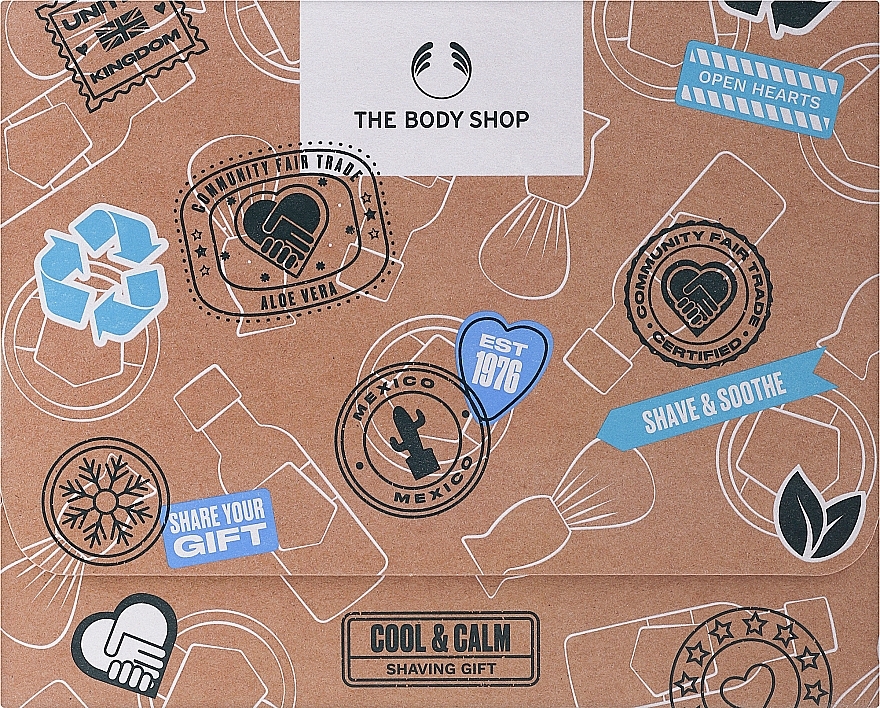 Set - The Body Shop Cool & Calm Shaving Gift Christmas Gift Set — photo N1