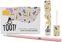 Set - Toot! Cheetah Glow Eyeshadow & Lip Gloss Box Set (eyesh/4,6g + lip/gloss/5,5ml + brush/1pcs) — photo N2