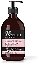 Hand Liquid Soap - Baylis & Harding Goodness Rose & Geranium Natural Hand Wash — photo N1