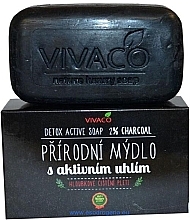 Fragrances, Perfumes, Cosmetics Natural Soap with Charcoal - Vivaco