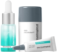 Facial Kit - Dermalogica Active Clearing Set (ser/10ml + fader/6ml + exfoliant/13g) — photo N2