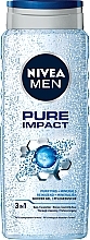 Fragrances, Perfumes, Cosmetics Shower Gel "Energy of Cleanliness" - NIVEA MEN Pure Impact Shower Gel