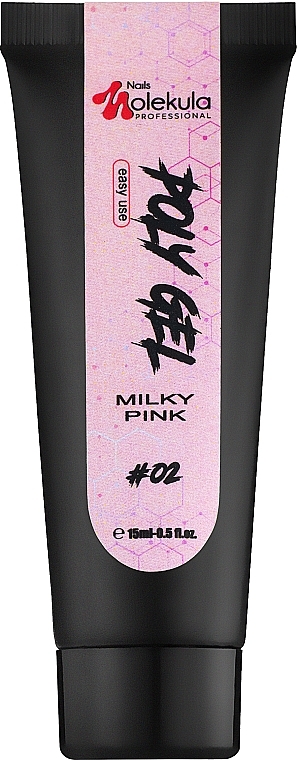 Poly Gel - Nails Molekula Poly Gel 02 Milky Pink — photo N1