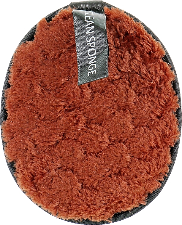 Cotton Face Cleansing Sponge, PF-36, brown - Puffic Fashion — photo N1