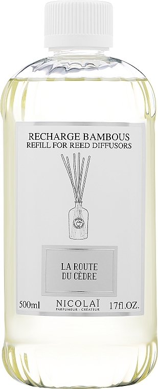 Aroma diffuser for home - Nicolai Parfumeur Createur La Route Du Cedre Reed Diffusers Refill (refill) — photo N2