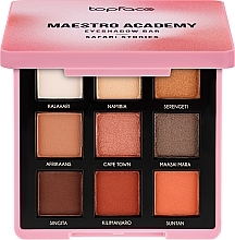 Eyeshadow Palette - Topface Maestro Academy Eyeshadow Bar — photo N1