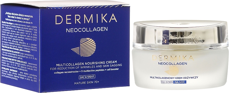 Nourishing Face Cream - Dermika Neocollagen Cream +70 — photo N1