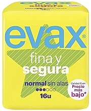 Fragrances, Perfumes, Cosmetics Sanitary Napkins "Normal", without Wings, 16pcs - Evax Fina & Segura
