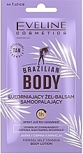 Self-Tanning Balm - Eveline Cosmetics Brazilian Body Gel-Balsam (sample) — photo N1