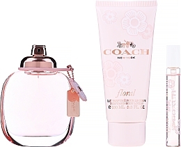 Fragrances, Perfumes, Cosmetics Coach Coach Floral - Set (edp/90ml + edp/7.5ml + b/milk/100ml)