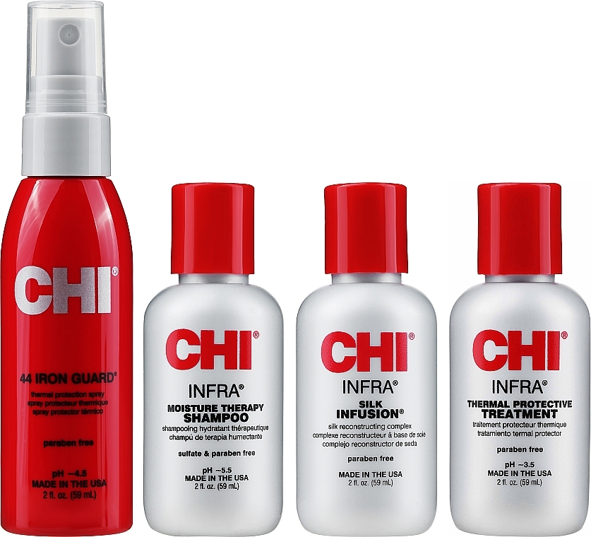 Set - CHI The Essentials Kit (sh/59ml + cond/59ml + silk/59ml + mist/59ml) — photo N3