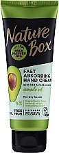 Fragrances, Perfumes, Cosmetics Hand Cream with Avocado Oil - Nature Box Avocado Oil Fast Absorbing Hand Cream