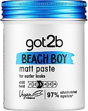 Fragrances, Perfumes, Cosmetics Mattifying Hair Paste - Got2b Beach Boy Matt Paste Chill Hold 3 97% Naturalmente Derived Ingredients