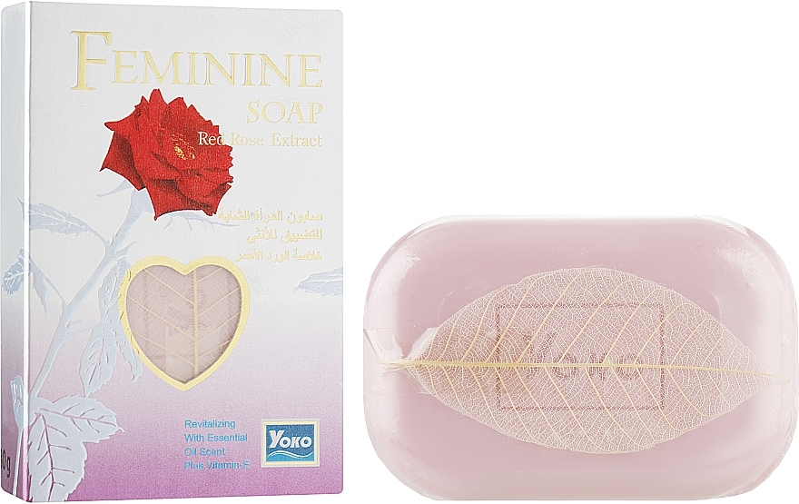 Intimate Wash Soap with Rose Oil & Vitamin E - Yoko Feminine Soap — photo N1