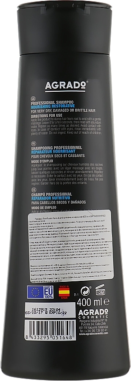Reconstruction & Nourishment Shampoo - Agrado Reparador Nutritivo Shampoo — photo N2