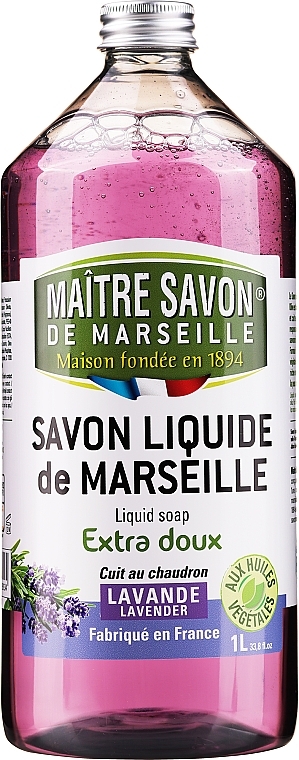 Liquid Lavender Marseilles Soap - Maitre Savon De Marseille Savon Liquide De Marseille Lavander Liquid Soap — photo N3