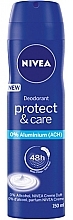 Fragrances, Perfumes, Cosmetics Deodorant Spray - Nivea Women Deospray Protect & Care