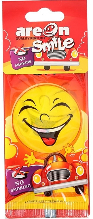 Car Air Freshener - Areon Car Perfume Smile No Smoking — photo N1