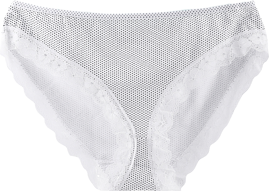 Lace Bikini Panties 'Figi', white - Moraj — photo N1